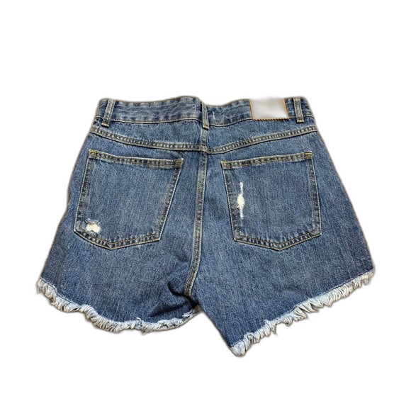 Avec Les Filles Distressed Jean Shorts size 27 NWT - Picture 3 of 4